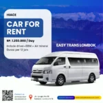 SEWA MOBIL LOMBOK - HIACE